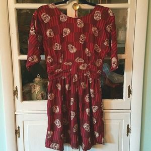 Super Cute! Sugar Skull Dress SM NWT Xhiliration